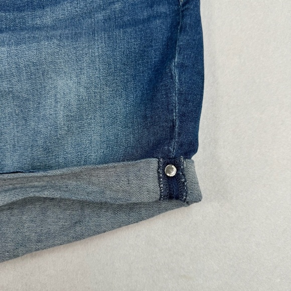 Seven 7 Booty Shaper Mom Short Womens Size 14W Medium Blue High Rise - Picture 10 of 11